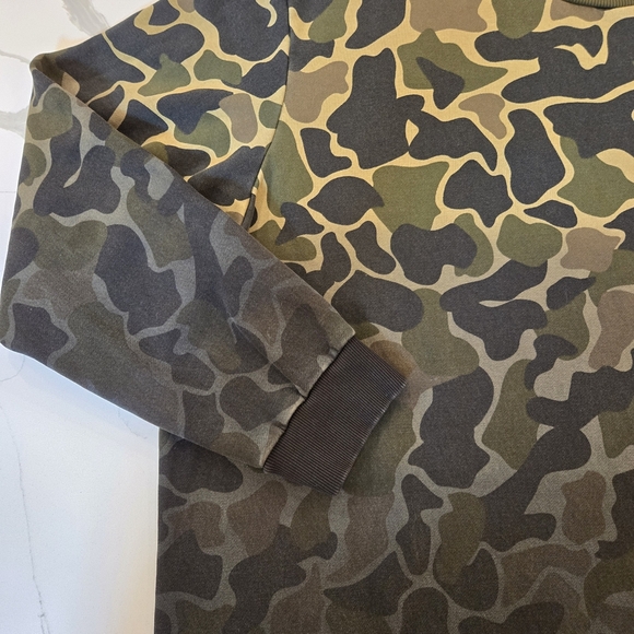 Adidas Ombre Camouflage Crewneck Pullover Sweatshirt Green Mens XXL - Picture 5 of 9